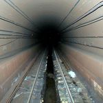 The Sandy-damaged Canarsie Tube.